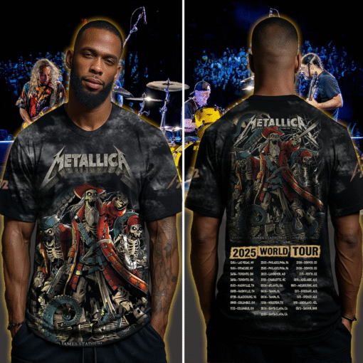 metallica m72 3d aop shirt june 6 2025 tampa fl pirate skeleton crew design raymond james stadium 4
