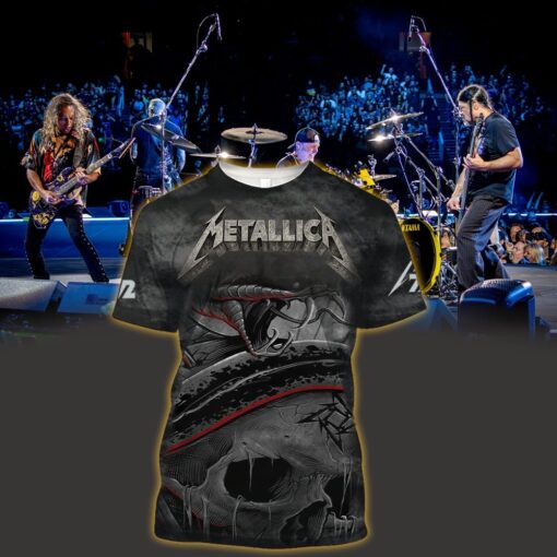 metallica m72 3d aop shirt may 1 2025 nashville tn nissan stadium snake skull tour design ft pantera suicidal tendencies 1