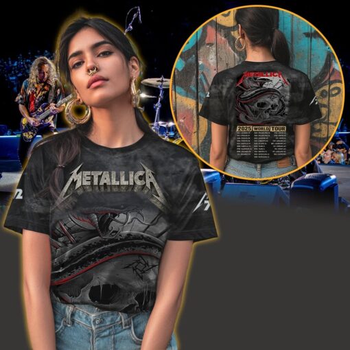 metallica m72 3d aop shirt may 1 2025 nashville tn nissan stadium snake skull tour design ft pantera suicidal tendencies 3