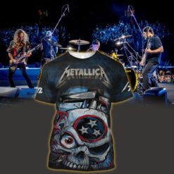 metallica m72 3d aop shirt may 1 3 2025 nashville tn nissan stadium skullforge design ft pantera limp bizkit more 1