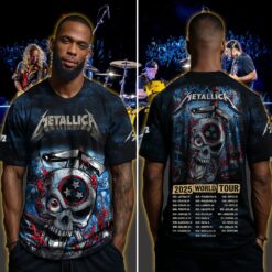 metallica m72 3d aop shirt may 1 3 2025 nashville tn nissan stadium skullforge design ft pantera limp bizkit more 4