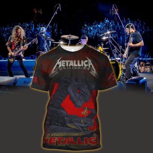 metallica m72 3d aop shirt may 11 2025 historic crew stadium columbus oh crowned skeleton serpent 1