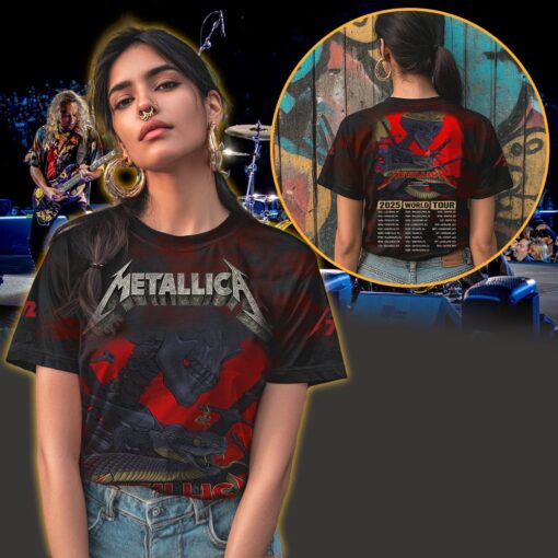 metallica m72 3d aop shirt may 11 2025 historic crew stadium columbus oh crowned skeleton serpent 3