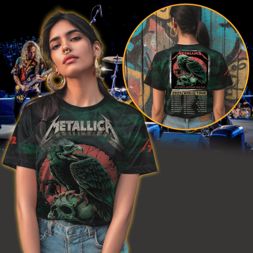 metallica m72 3d aop shirt may 23 2025 lincoln financial field philadelphia pa eagle skull liberty bell edition 3