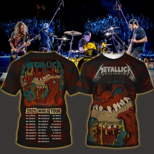 metallica m72 3d aop shirt may 25 2025 lincoln financial field philadelphia pa tentacle burger monster design