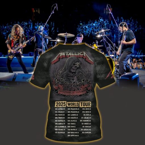 metallica m72 3d aop shirt may 28 2025 landover maryland northwest stadium grim reaper skeleton design 2