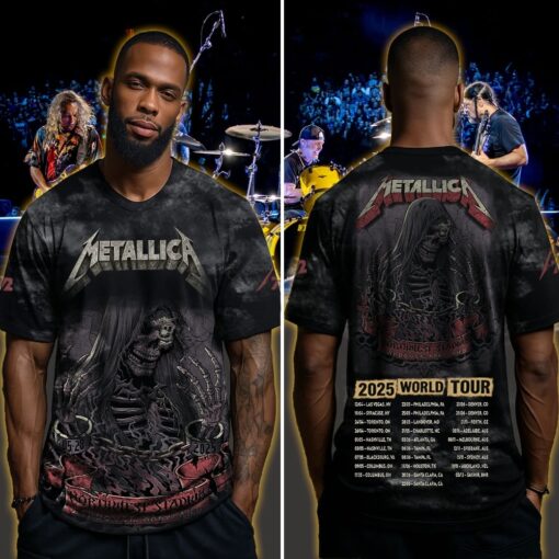 metallica m72 3d aop shirt may 28 2025 landover maryland northwest stadium grim reaper skeleton design 4