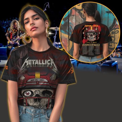 metallica m72 3d aop shirt may 28 2025 landover maryland northwest stadium skeleton football helmet design 3