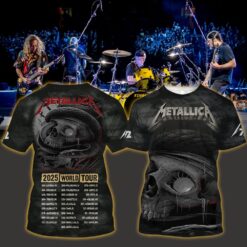 metallica m72 3d aop shirt may 3 2025 nashville tn nissan stadium coiled snake skull ft limp bizkit ice nine kills