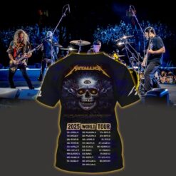 metallica m72 3d aop shirt may 31 2025 charlotte north carolina bank of america stadium third eye skull edition 2