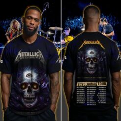 metallica m72 3d aop shirt may 31 2025 charlotte north carolina bank of america stadium third eye skull edition 4