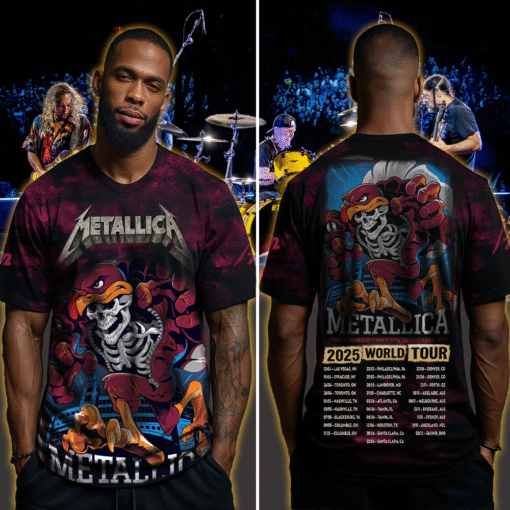 metallica m72 3d aop shirt may 7 2025 lane stadium blacksburg va hokie skeleton mascot tribute 4