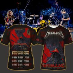 metallica m72 3d aop shirt may 9 2025 historic crew stadium columbus oh crowned skeleton raven