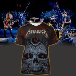 metallica m72 3d aop shirt may 9 2025 historic crew stadium columbus oh triple skull rose crown 1