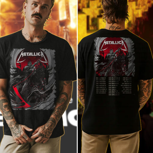 metallica m72 denver 2025 reaper art tee official no repeat weekend concert shirt 4 1.jpg