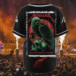 metallica m72 eagle skull baseball jersey north american tour 2025 3