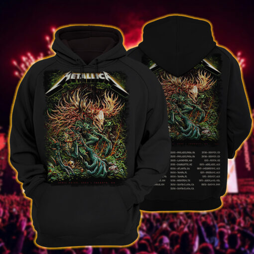 metallica m72 hoodie april 24 26 2025 toronto rogers centre forest beast by miles tsang 3