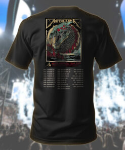 metallica m72 north america tour 2025 sea monster tee official multi city concert shirt 2