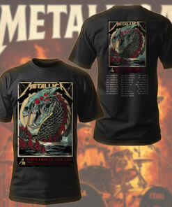 metallica m72 north america tour 2025 sea monster tee official multi city concert shirt