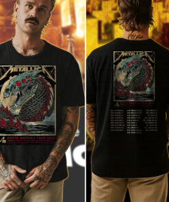 metallica m72 north america tour 2025 sea monster tee official multi city concert shirt 4