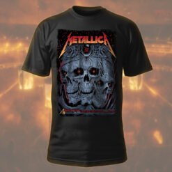 metallica m72 red eyed skull tee 2025 north american tour streetwear 1