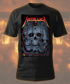 metallica m72 red eyed skull tee 2025 north american tour streetwear 1
