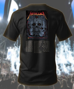 metallica m72 red eyed skull tee 2025 north american tour streetwear 2