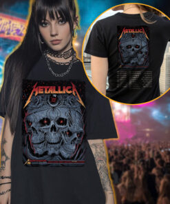 metallica m72 red eyed skull tee 2025 north american tour streetwear 3