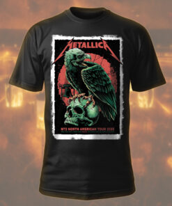 metallica m72 skull raven t shirt north america limited drop 2025 1