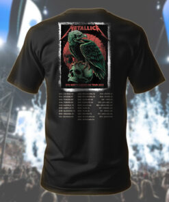 metallica m72 skull raven t shirt north america limited drop 2025 2