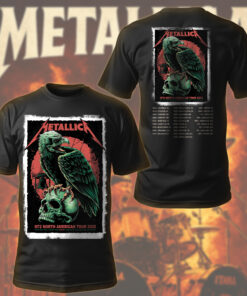 metallica m72 skull raven t shirt north america limited drop 2025