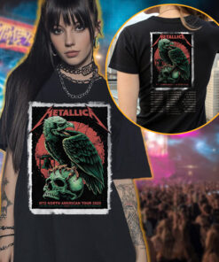 metallica m72 skull raven t shirt north america limited drop 2025 3
