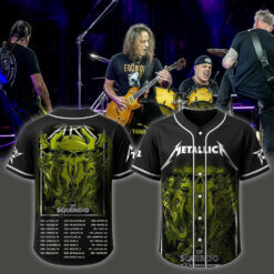 metallica m72 the art of squindo baseball jersey 104 seasons of metallica art 2025 all over print graphic shirt