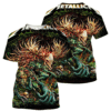metallica m72 toronto 2025 3d aop shirt forest beast skull head full wrap tee