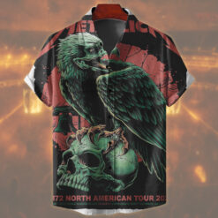 metallica m72 tour 2025 hawaiian shirt skull raven edition 1
