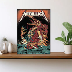 metallica m72 tour 2025 poster beast of blacksburg canvas art may 7 1