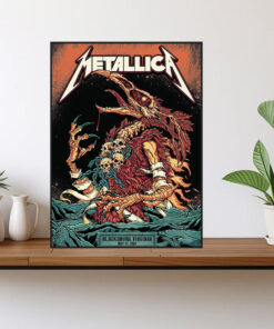 metallica m72 tour 2025 poster beast of blacksburg canvas art may 7 1