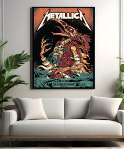 metallica m72 tour 2025 poster beast of blacksburg canvas art may 7