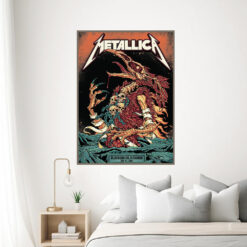 metallica m72 tour 2025 poster beast of blacksburg canvas art may 7 3