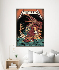 metallica m72 tour 2025 poster beast of blacksburg canvas art may 7 3