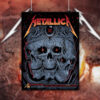 metallica m72 tour 2025 poster triple skull rose canvas wall art 2