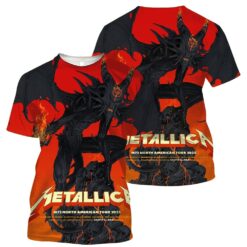 metallica m72 tour aop shirt june 20 2025 santa clara ca levis stadium vance kelly no repeat setlist demon 3d artwork concert tee