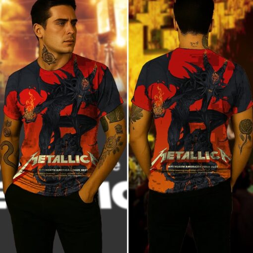 metallica m72 tour aop shirt june 20 2025 santa clara ca levis stadium vance kelly no repeat setlist demon 3d artwork concert tee 4