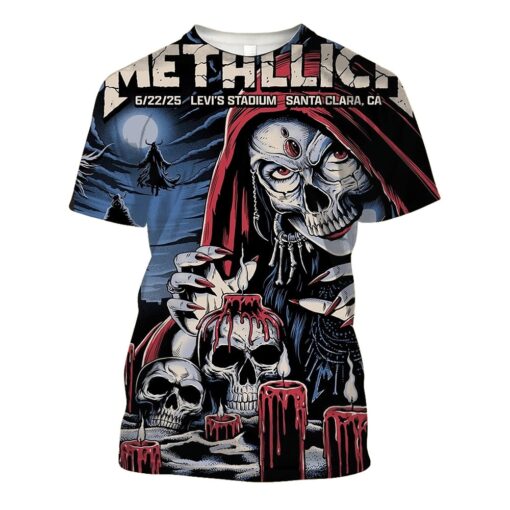metallica m72 tour aop shirt june 22 2025 santa clara ca levis stadium skull priestess 3d design metallica x pantera x suicidal tendencies concert tee 1