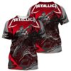 metallica m72 tour aop shirt june 27 29 2025 denver co empower field death rider 3d artwork official concert tee