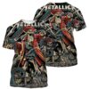 metallica m72 tour aop shirt june 6 2025 tampa fl raymond james stadium pirate skeletons kraken 3d artwork 3d concert tee
