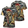 metallica m72 tour aop shirt june 8 2025 tampa fl raymond james stadium skeleton pirate with lantern 3d artwork limited concert tee