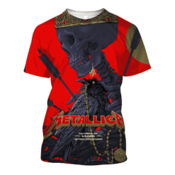 metallica m72 tour aop shirt may 9 2025 columbus oh historic crew stadium raven crowned skeleton 3d artwork metallica x pantera concert tee 1