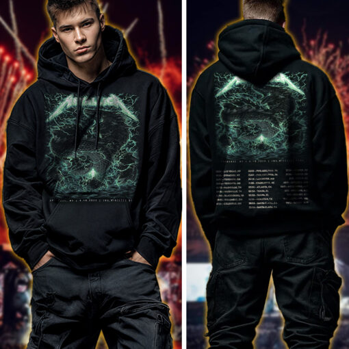 metallica m72 tour hoodie april 19 2025 syracuse ny jma wireless dome electric dragon storm design 2