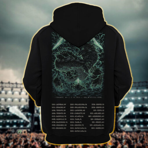 metallica m72 tour hoodie april 19 2025 syracuse ny jma wireless dome electric dragon storm design1